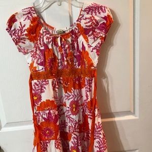 Speechless Orange Colored Floral Dress Sz 14